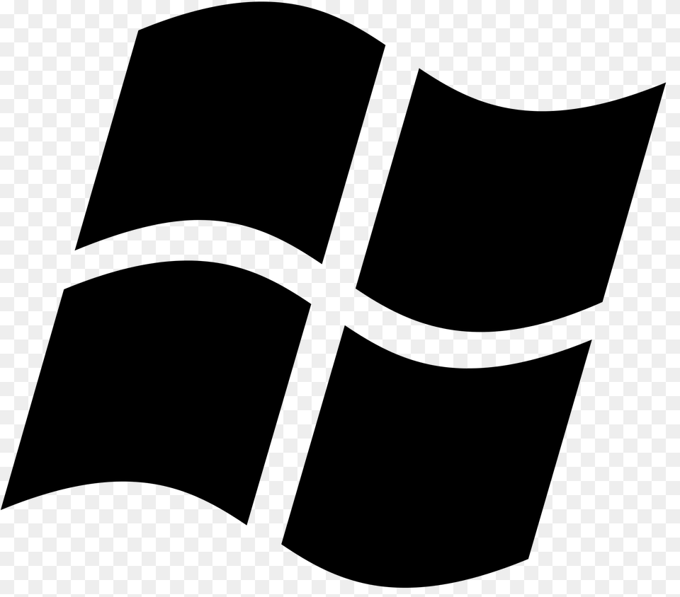 Windows Logo, Gray Free Png