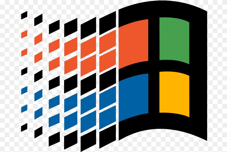 Windows Microsoft Logo No Background Play Windows 95 Logo, Toy, Art, Rubix Cube Png Image