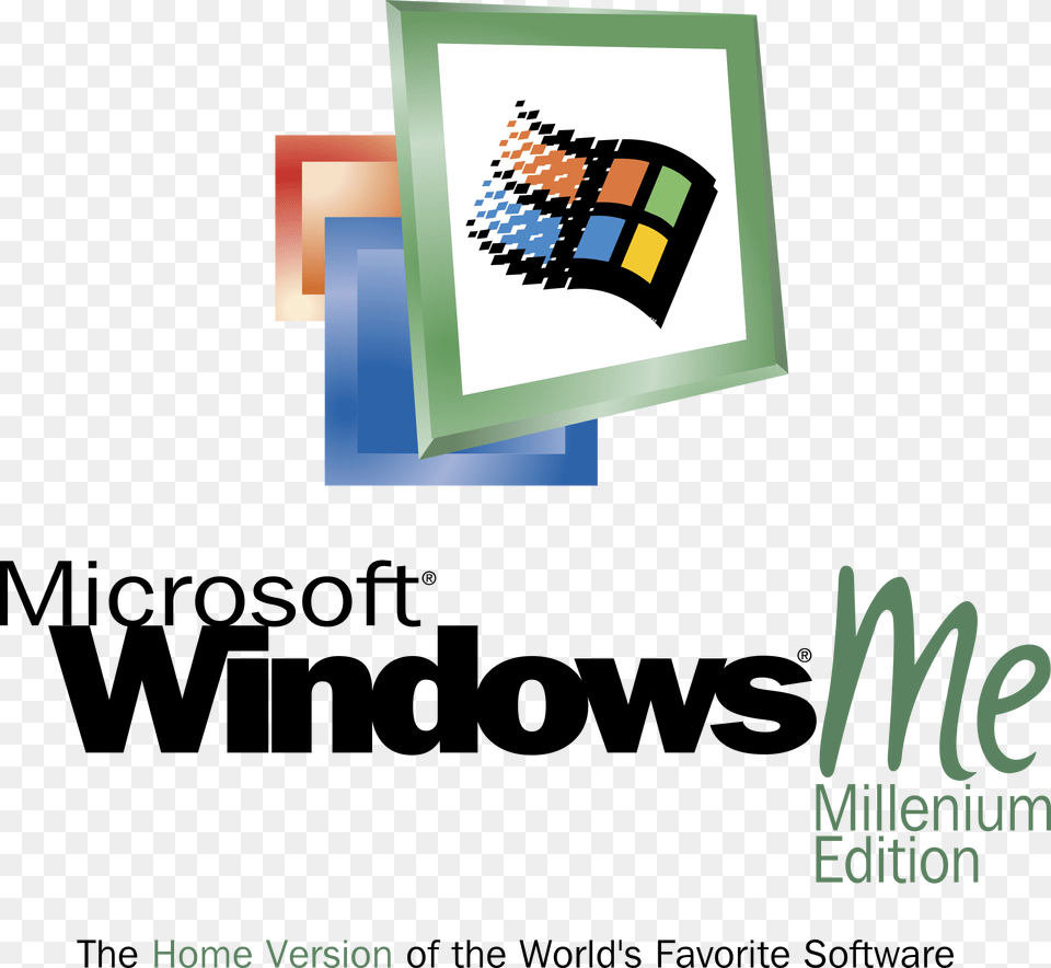 Windows Millenium Edition Me, Advertisement, Poster, Text Png Image