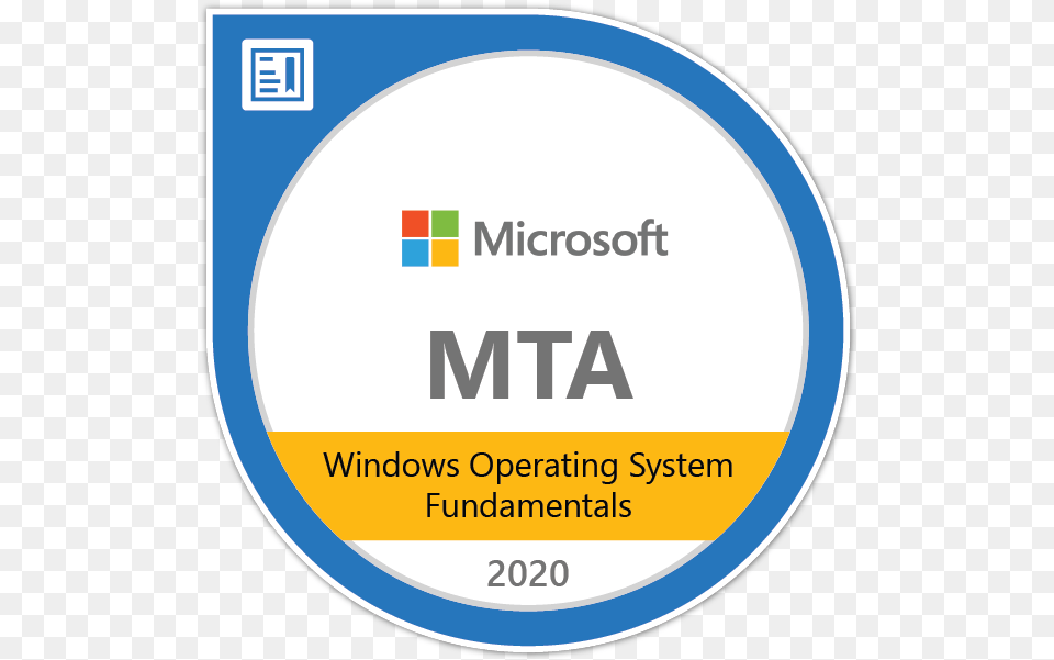 Windows Operating System Microsoft Mta Certification, Logo, Disk Png Image