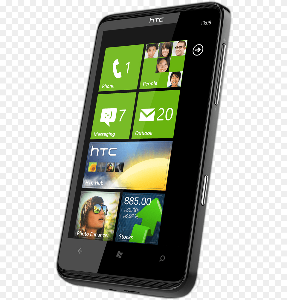 Windows Phone Htc Hd7, Electronics, Mobile Phone, Woman, Adult Free Png Download