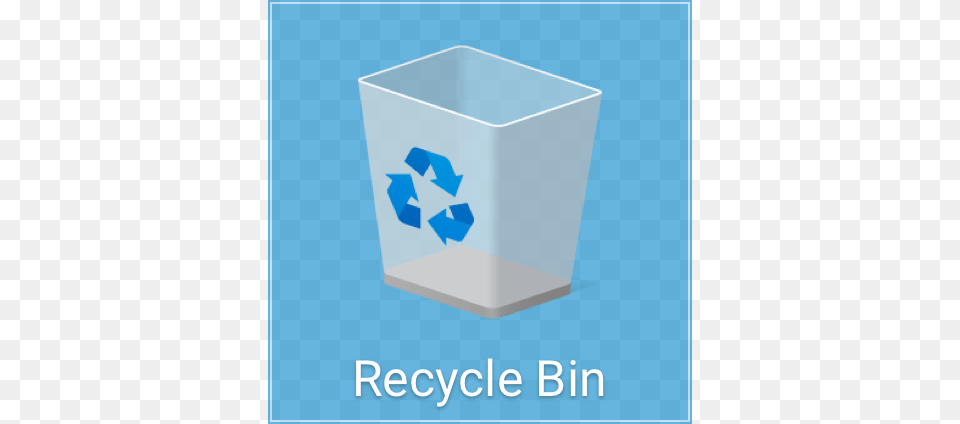 Windows Recycle Bin Icon Clipart Download Papelera De Reciclaje Windows 10, Recycling Symbol, Symbol, Mailbox Free Transparent Png