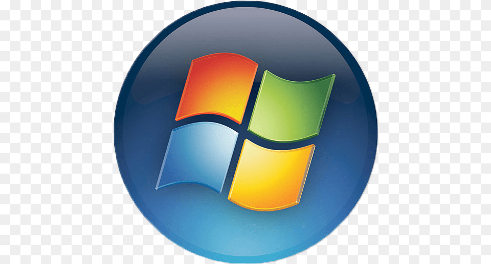 Windows Round Logo Windows 7 Logo Transparent, Disk, Symbol Free Png