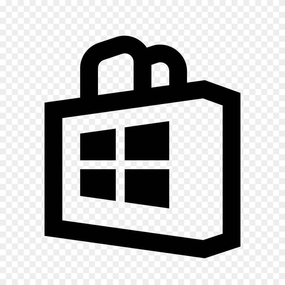Windows Store Icon, Gray Png