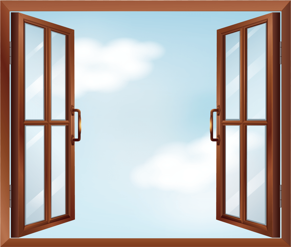 Windows Window Vector Open Hq Image Clipart House Windows Clip Art, Door, French Window Free Png