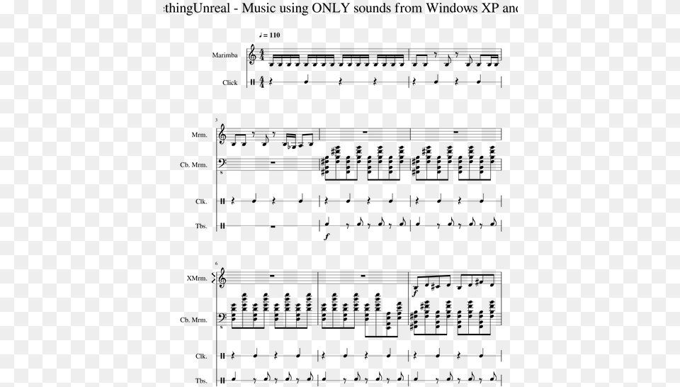 Windows Xp Sounds Musescore, Gray Free Png Download