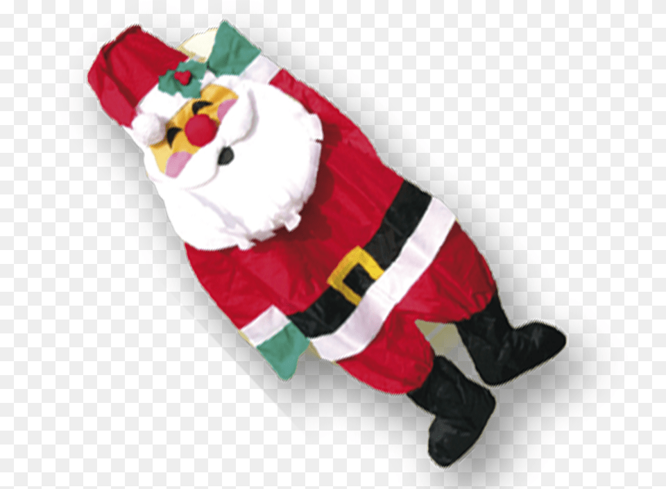 Windsock Father Christmas Windzak 3d Kerstman, Clothing, Coat, Flag, Outdoors Free Png