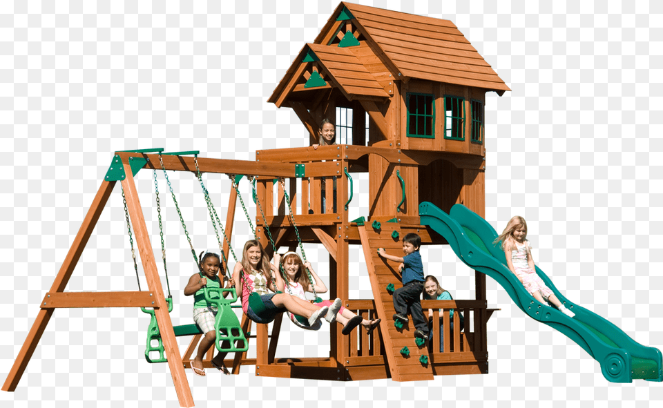 Windsor Ii Backyard Discovery Windsor Ii Swing Set Swing Sets, Play Area, Child, Person, Outdoors Free Png