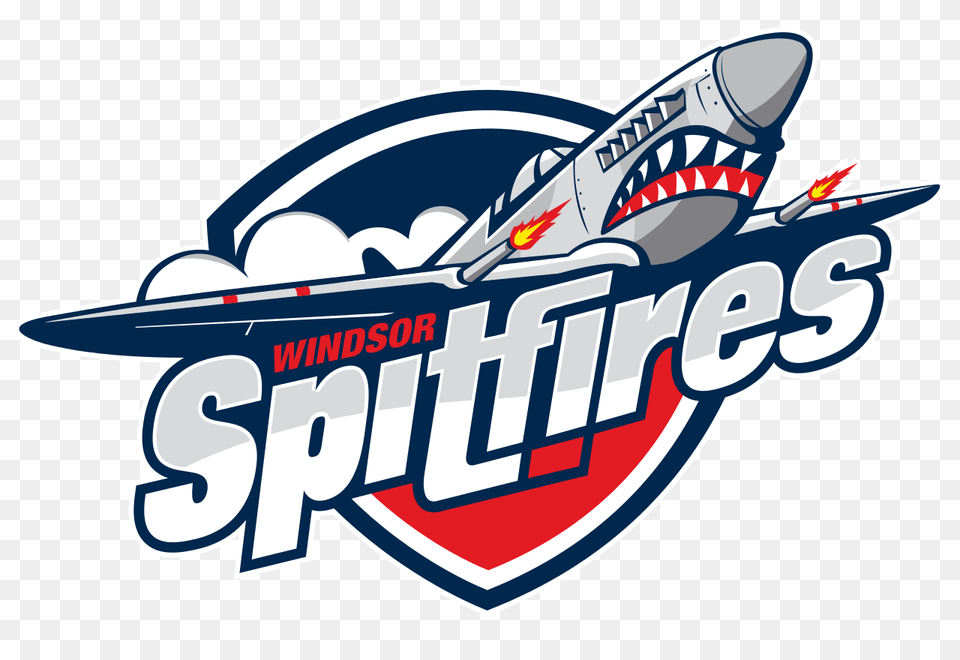 Windsor Spitfires Logo, Aircraft, Transportation, Vehicle, Airliner Free Png