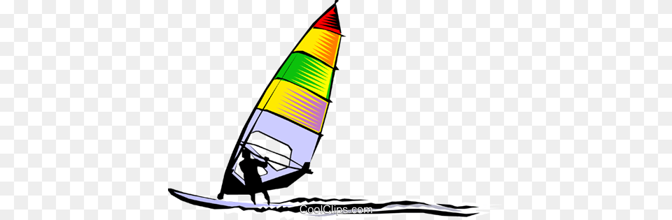 Windsurfer Royalty Free Vector Clip Art Illustration, Boat, Watercraft, Vehicle, Sailboat Png