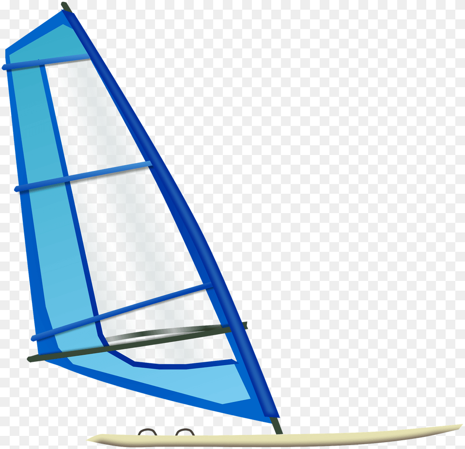 Windsurfing Board And Sail Clipart, Boat, Sailboat, Transportation, Vehicle Png