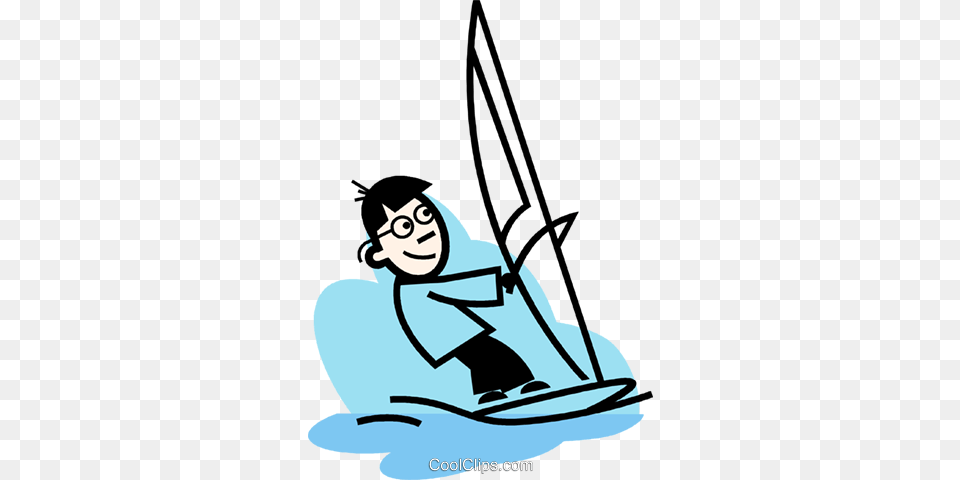 Windsurfing Royalty Vector Clip Art Illustration, Water, Nature, Outdoors, Sea Free Png Download