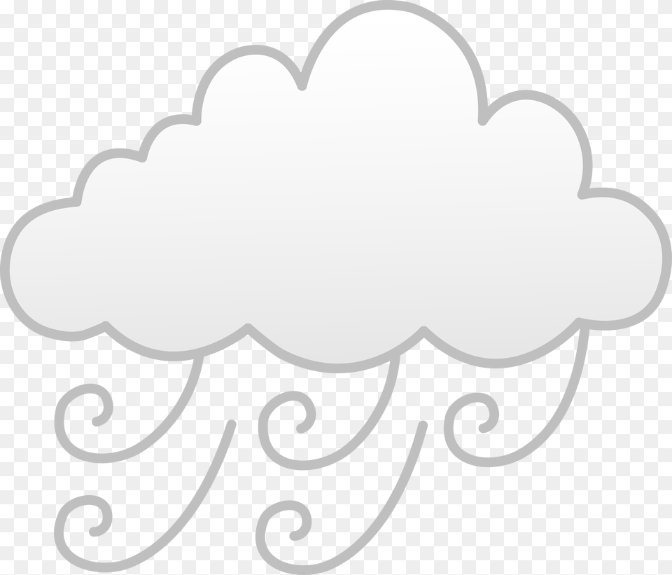 Windy Weather Symbol, Text Free Png