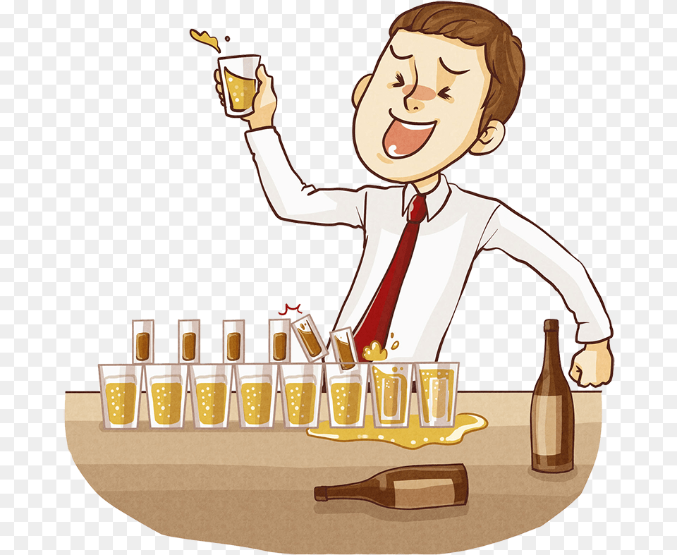 Wine Alcohol Intoxication Alcoholic Drink Illustration Drinking Alcohol Pictures Cartoons, Person, Bartender, Beverage, Face Free Transparent Png