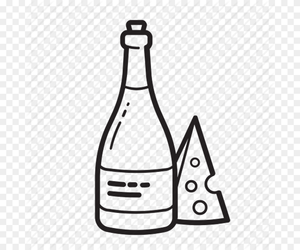 Wine And Cheese Icon, Bottle, Beverage, Pop Bottle, Soda Free Transparent Png