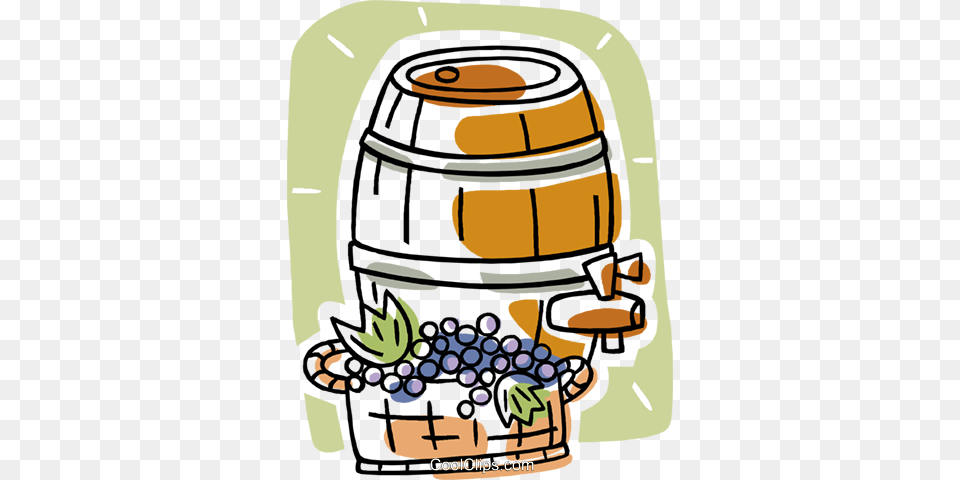 Wine Barrel Royalty Free Vector Clip Art Illustration, Rain Barrel Png Image