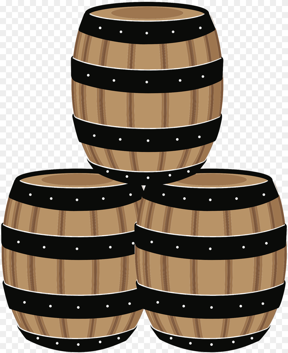 Wine Barrels Clipart, Barrel, Keg, Cake, Dessert Png Image