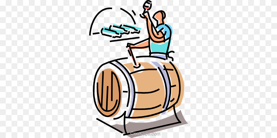 Wine Barrels Royalty Vector Clip Art Illustration, Barrel, Person, Face, Head Free Png