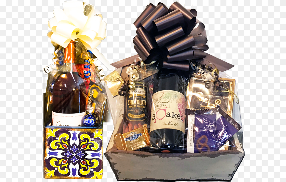 Wine Baskets Mishloach Manot, Bottle, Alcohol, Beverage, Liquor Free Png