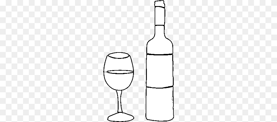 Wine Bottle And Glass Coloring, Alcohol, Beverage, Liquor, Wine Bottle Free Png Download