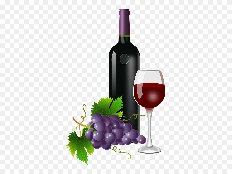 Wine Bottle And Glass Transparent Wine Bottle And Glass, Alcohol, Beverage, Liquor, Red Wine Free Png