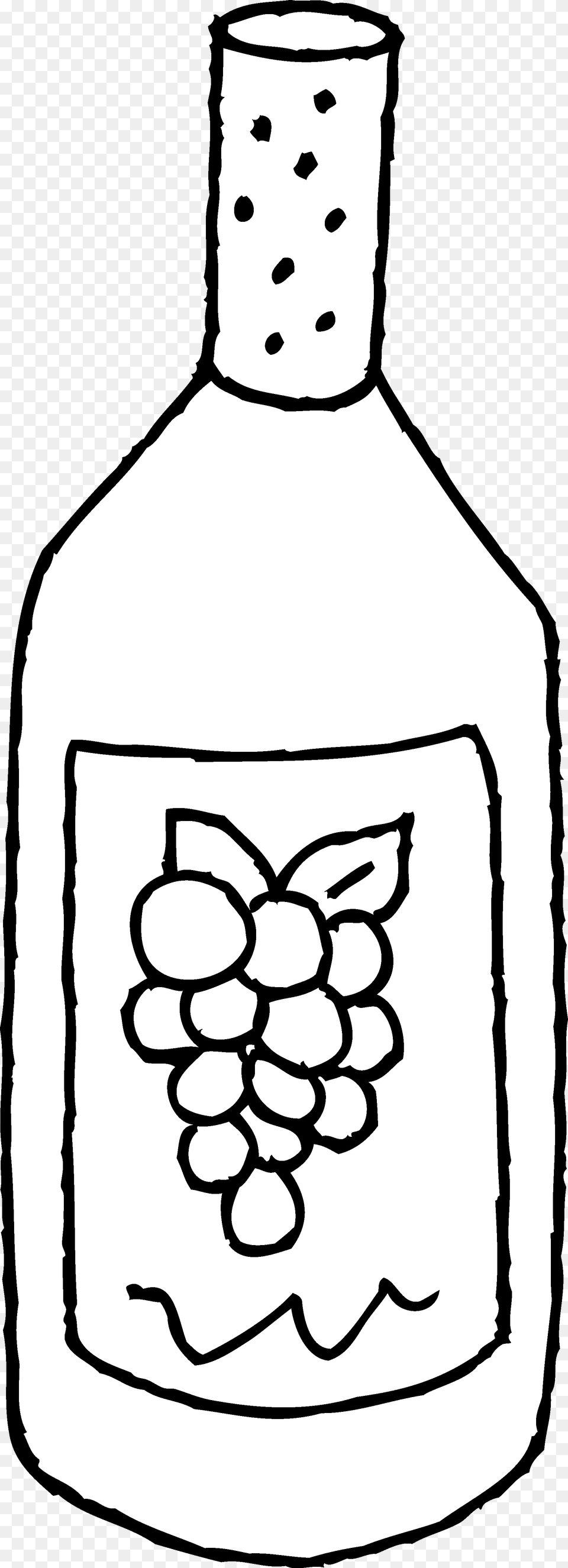 Wine Bottle Bottle Of Wine Line Art Clip Clipart Bottle Of Wine Clipart Black And White, Alcohol, Beverage, Ammunition, Grenade Png Image