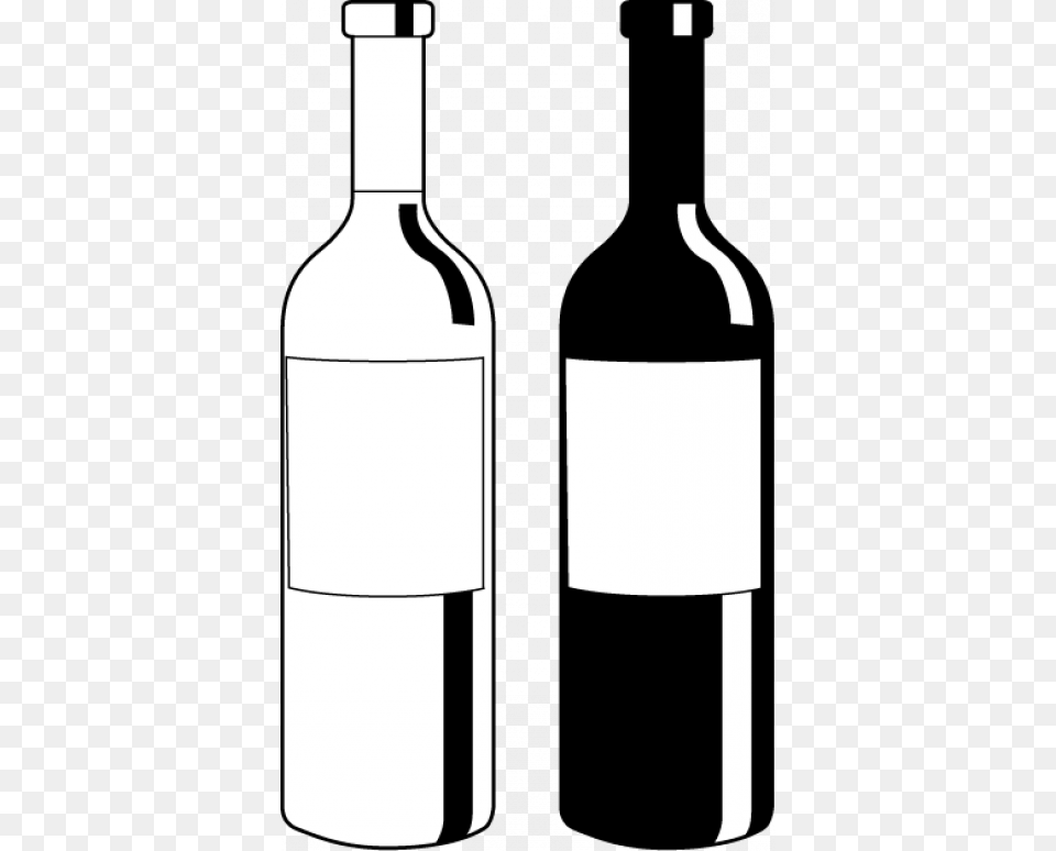 Wine Bottle Clipart Vector Freeuse Booze Cliparts Wine Bottle Clipart Black And White, Alcohol, Beverage, Liquor, Wine Bottle Free Transparent Png