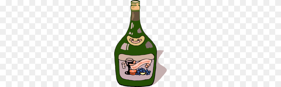 Wine Bottle Outline Clip Art, Alcohol, Beverage, Liquor, Wine Bottle Free Png Download