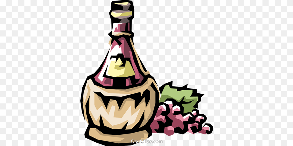 Wine Bottle Royalty Vector Clip Art Illustration, Jar, Bulldozer, Machine Free Png