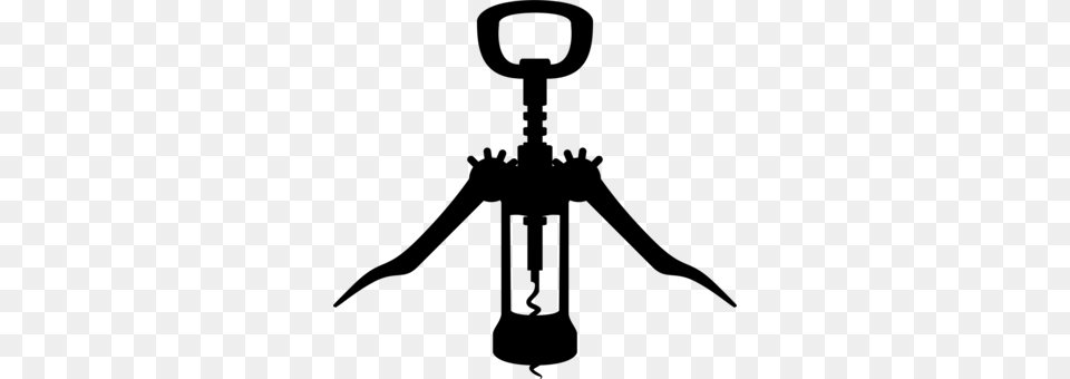 Wine Corkscrew Decanter Baking, Gray Free Png