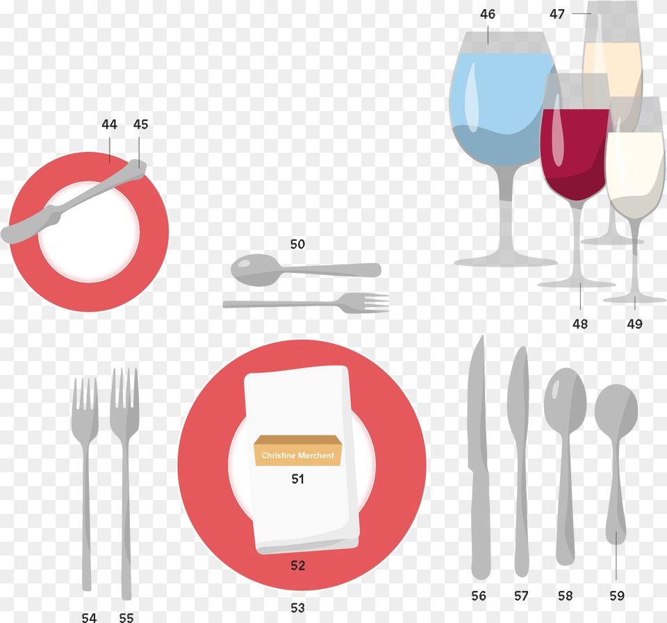 Wine Glass, Cutlery, Fork, Spoon Png Image