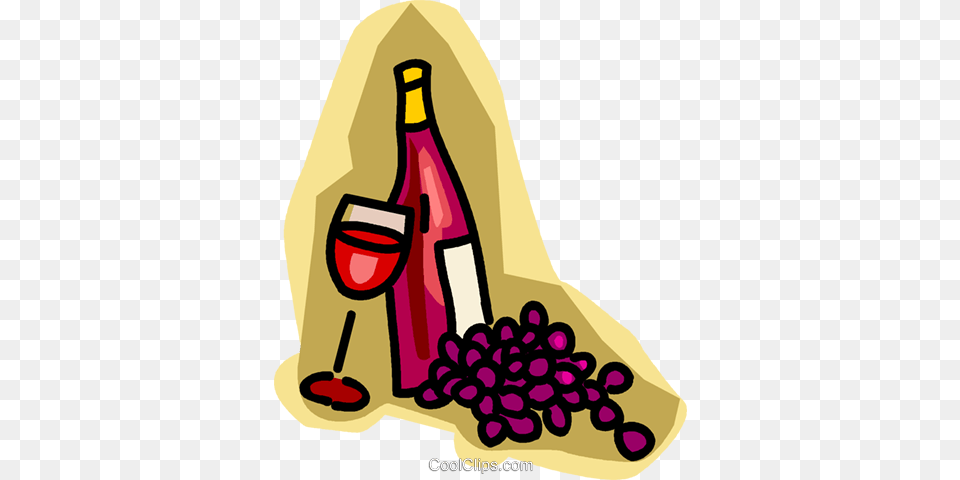 Wine Glass Bottle Grapes Royalty Free Vector Clip Art, Alcohol, Beverage, Liquor, Wine Bottle Png Image