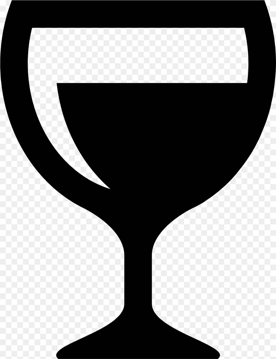 Wine Glass Cocktail Drink Black Wine Glass Icon, Gray Png