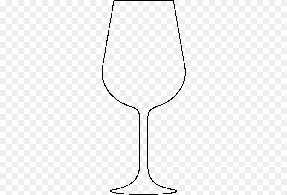 Wine Glass Coloring Page, Gray Free Png Download