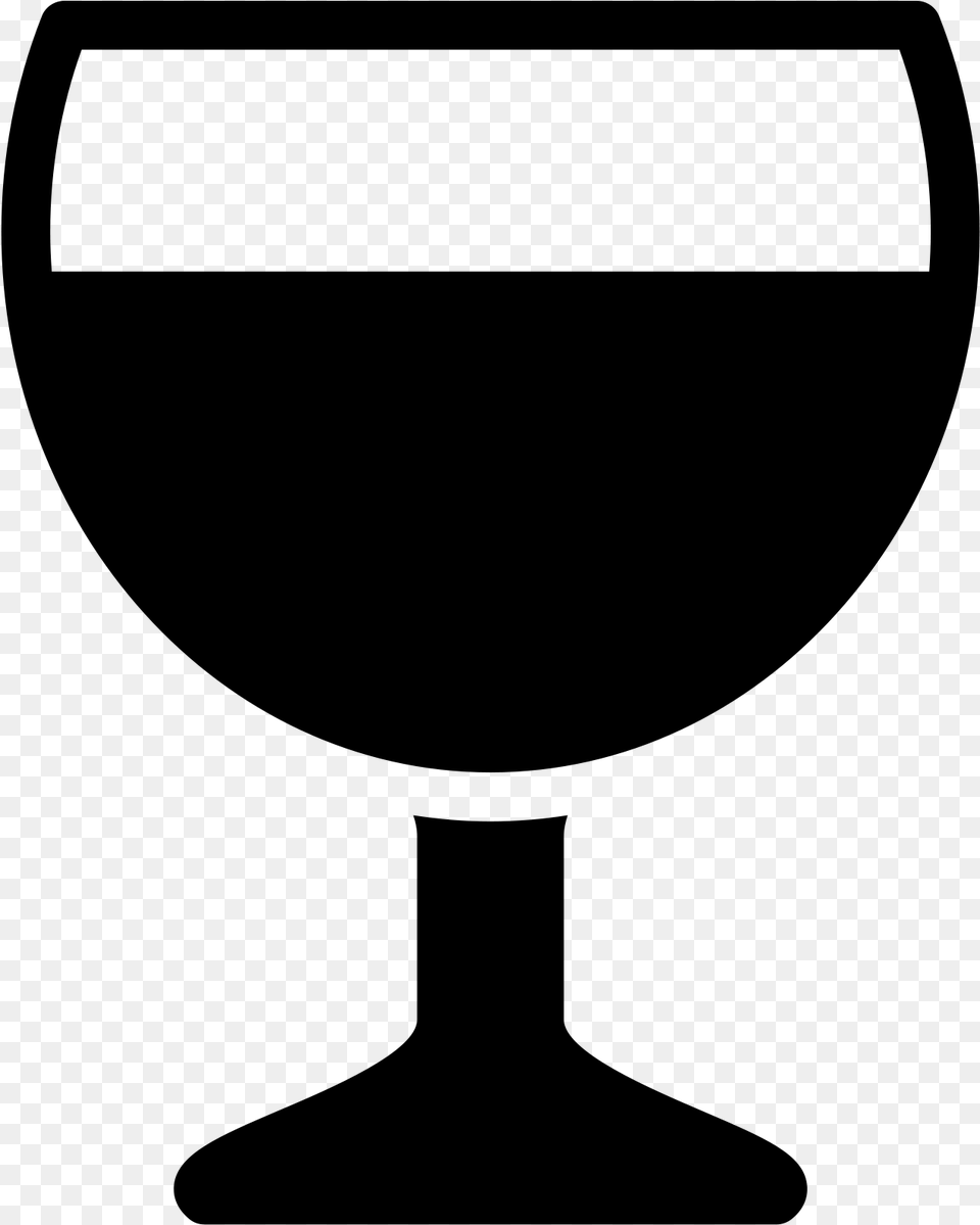 Wine Glass Filled Icon Clipart Gray Free Png Download