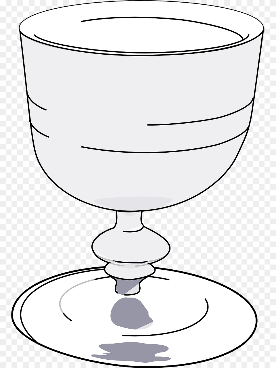 Wine Glass Gray Empty Picture Wine Glass, Goblet Free Transparent Png