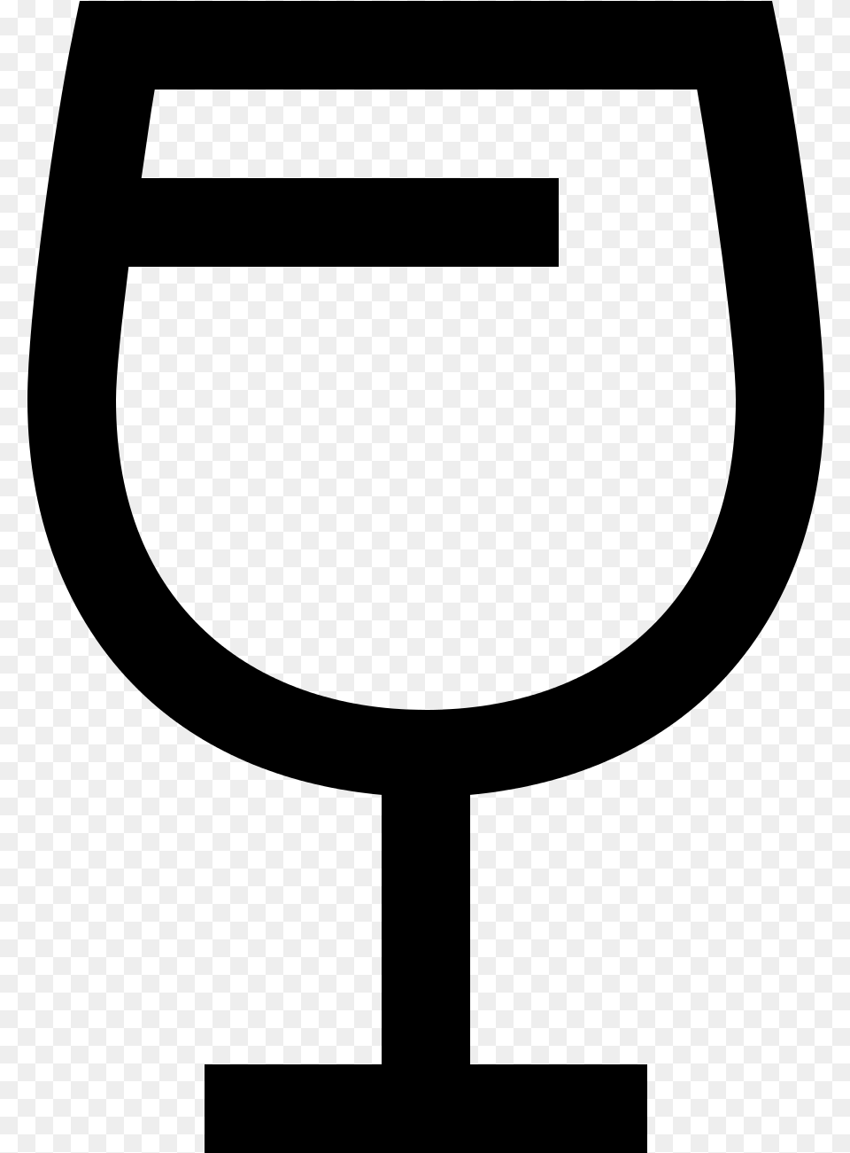 Wine Glass Icon, Gray Png