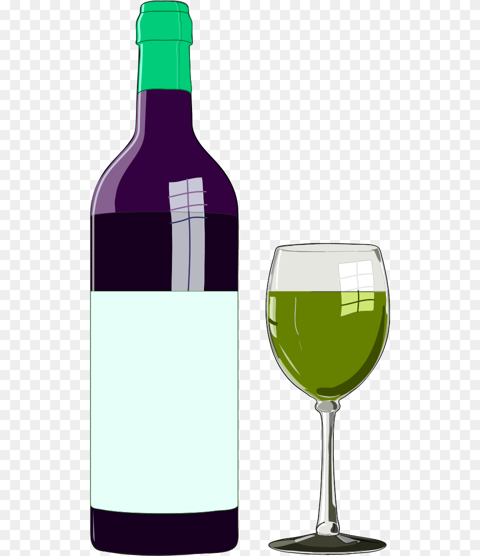 Wine Glass Or Bottle Clipart Graphic Black And White Wine Clipart, Alcohol, Beverage, Liquor, Wine Bottle Free Png Download