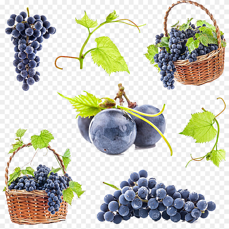Wine Grape Vine, Berry, Blueberry, Food, Fruit Free Png