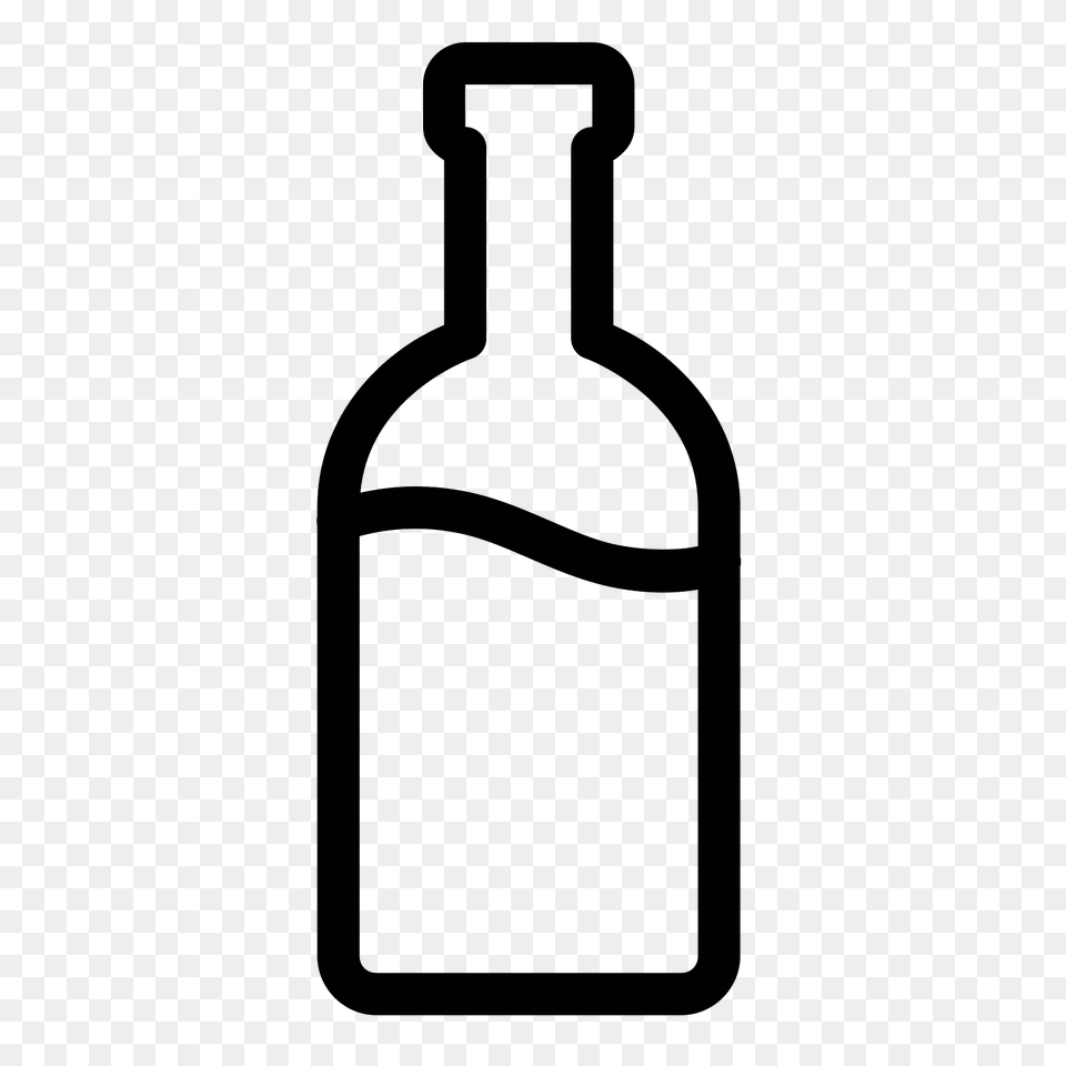 Wine Icon, Gray Free Png