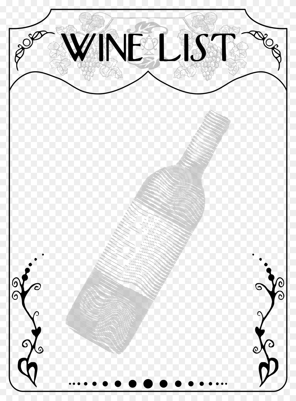 Wine List Clipart, Bottle Free Png Download