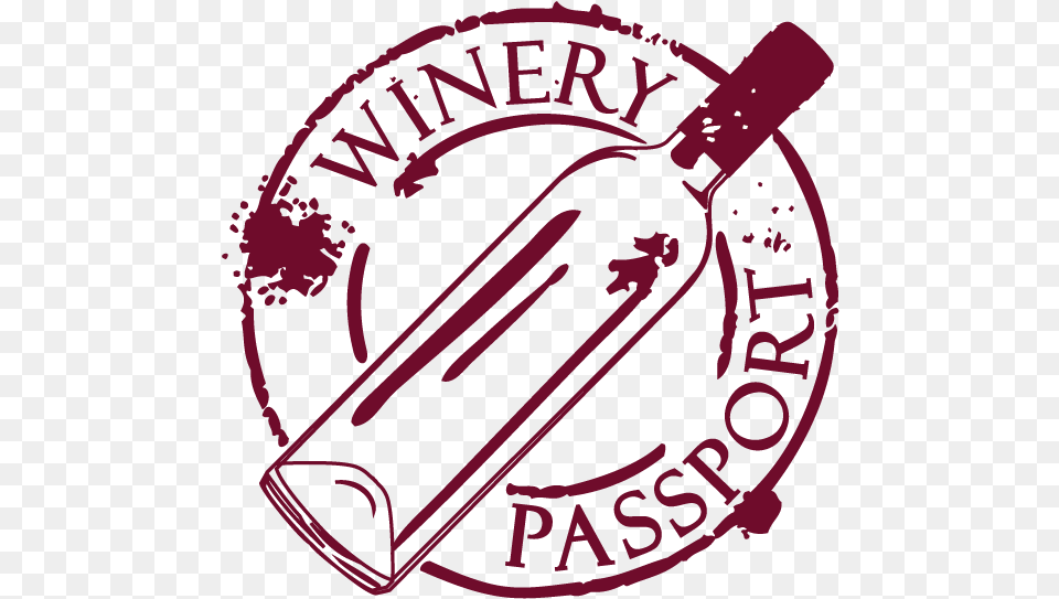 Wine Passport Stamps Oregon California France Google Winery Passport, Alcohol, Beverage, Bottle, Liquor Free Png