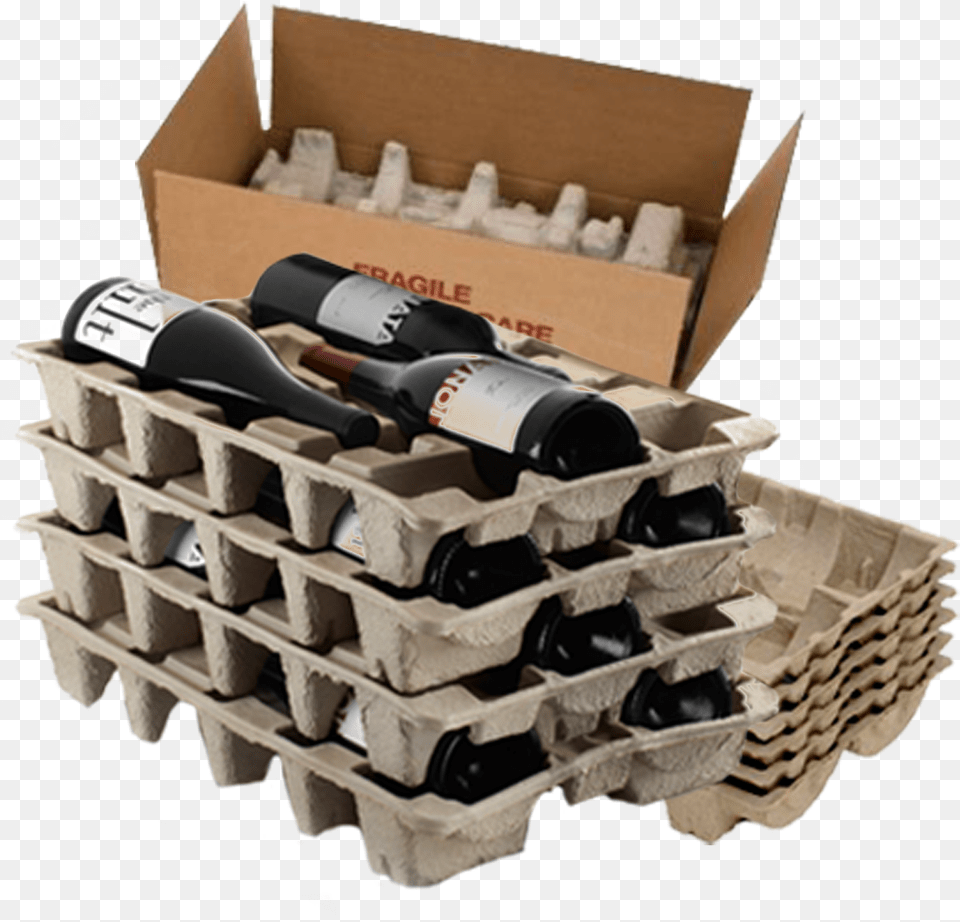 Wine Spill Corrugated Wine Shipper, Alcohol, Beverage, Bottle, Liquor Free Transparent Png