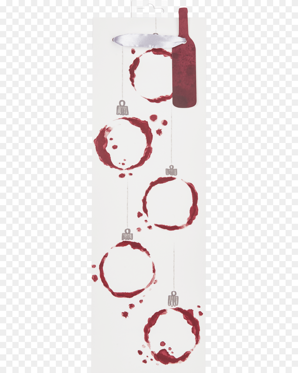 Wine Stain Ornament Single Bottle Wine Bag By Cakewalk Illustration, Alcohol, Liquor, Beverage, Red Wine Png