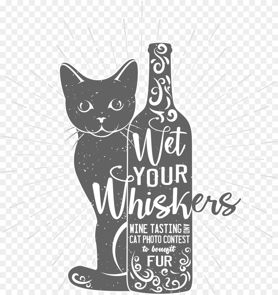 Wine Tasting Logo 2018 Black Cat, Advertisement, Animal, Mammal, Pet Png