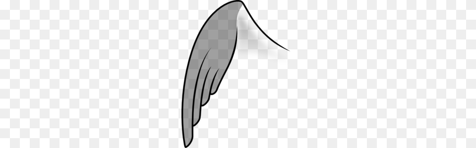 Wing Clip Art, Gray Free Png