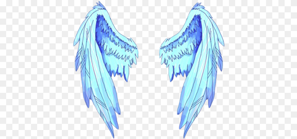 Wing Clipart Picsart Blue Angel Wings, Adult, Female, Person, Woman Free Transparent Png