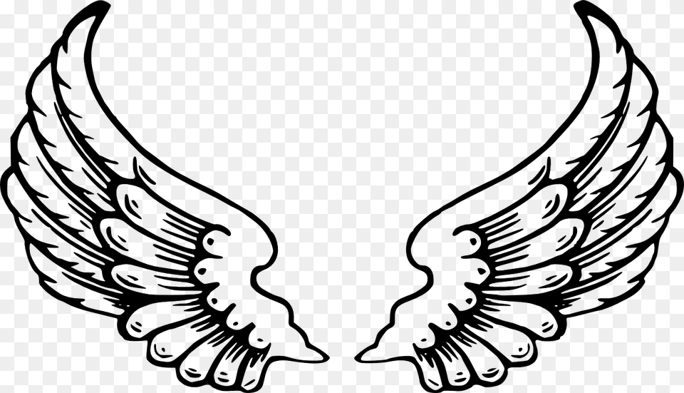 Wing Coloring Pages, Gray Free Transparent Png