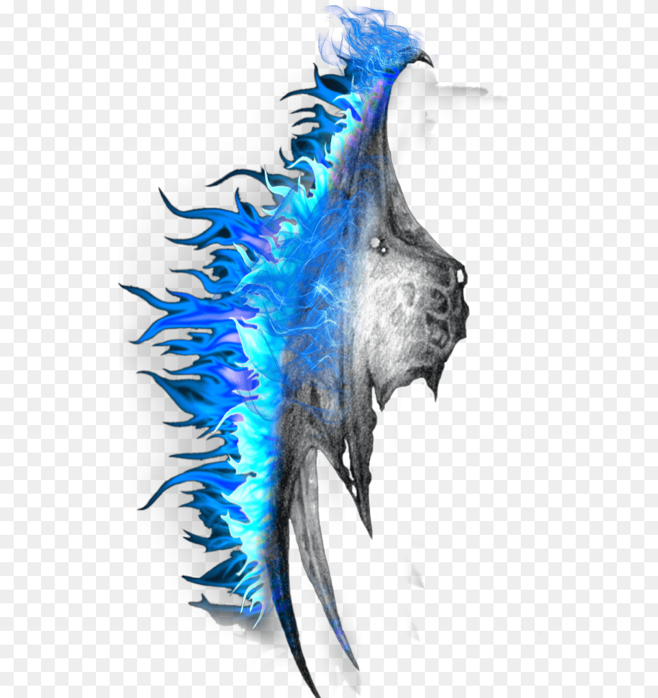 Wing Demonwing Devil Blue Fireblue Fire Blue Fire Wings, Accessories, Pattern, Fractal, Ornament Png Image