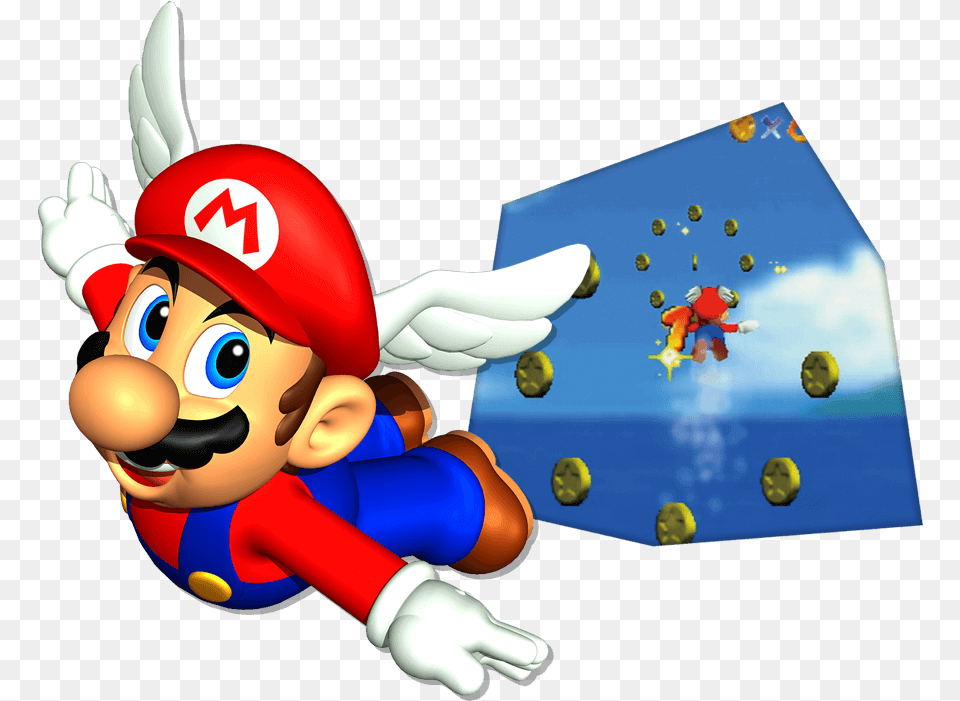 Wing Mario Super Mario 64 Japanese N64 Import, Baby, Super Mario, Person, Game Free Png Download